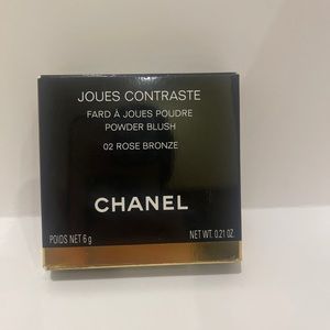 CHANEL JOUES CONTRASTE Powder Blush 02 ROSE BRONZE  0.21 oz NIB Full Size